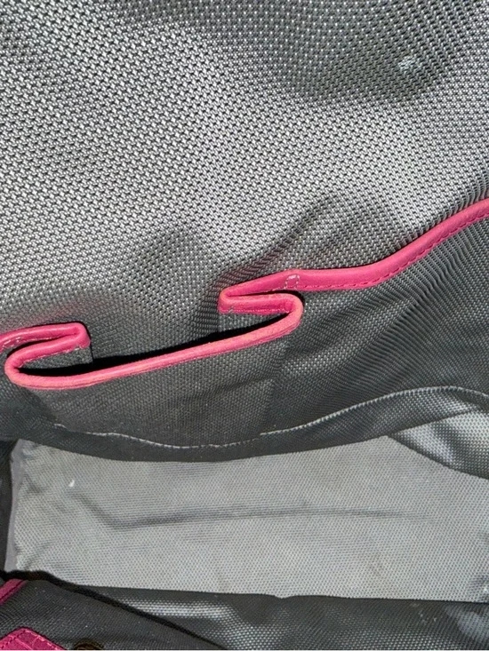 MCM Stark Large Fuchsia Croc-Embossed Leather Full Size Backpack - Picture 9 of 14